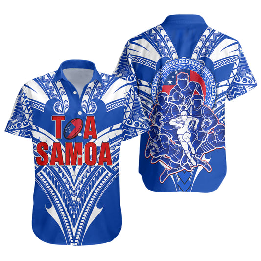 Toa Samoa Short Sleeve Shirt Rugby Player Sport Style