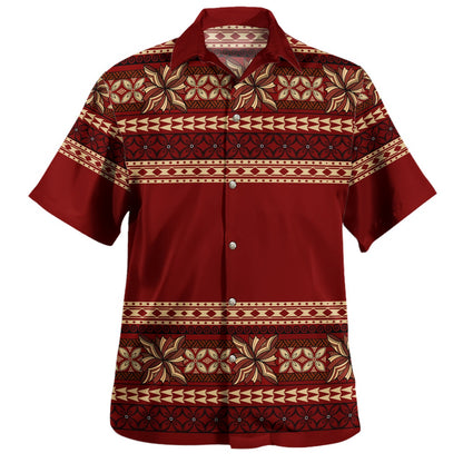 Samoa Combo Puletasi And Shirt Siapo Pattern Design