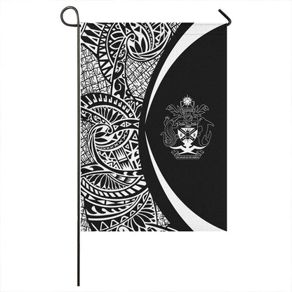 Solomon Islands Garden Flag Lauhala Circle White