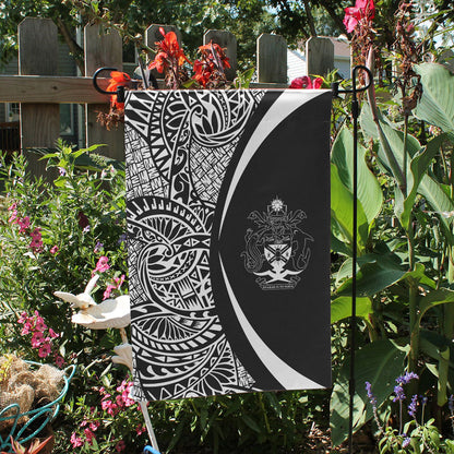 Solomon Islands Garden Flag Lauhala Circle White