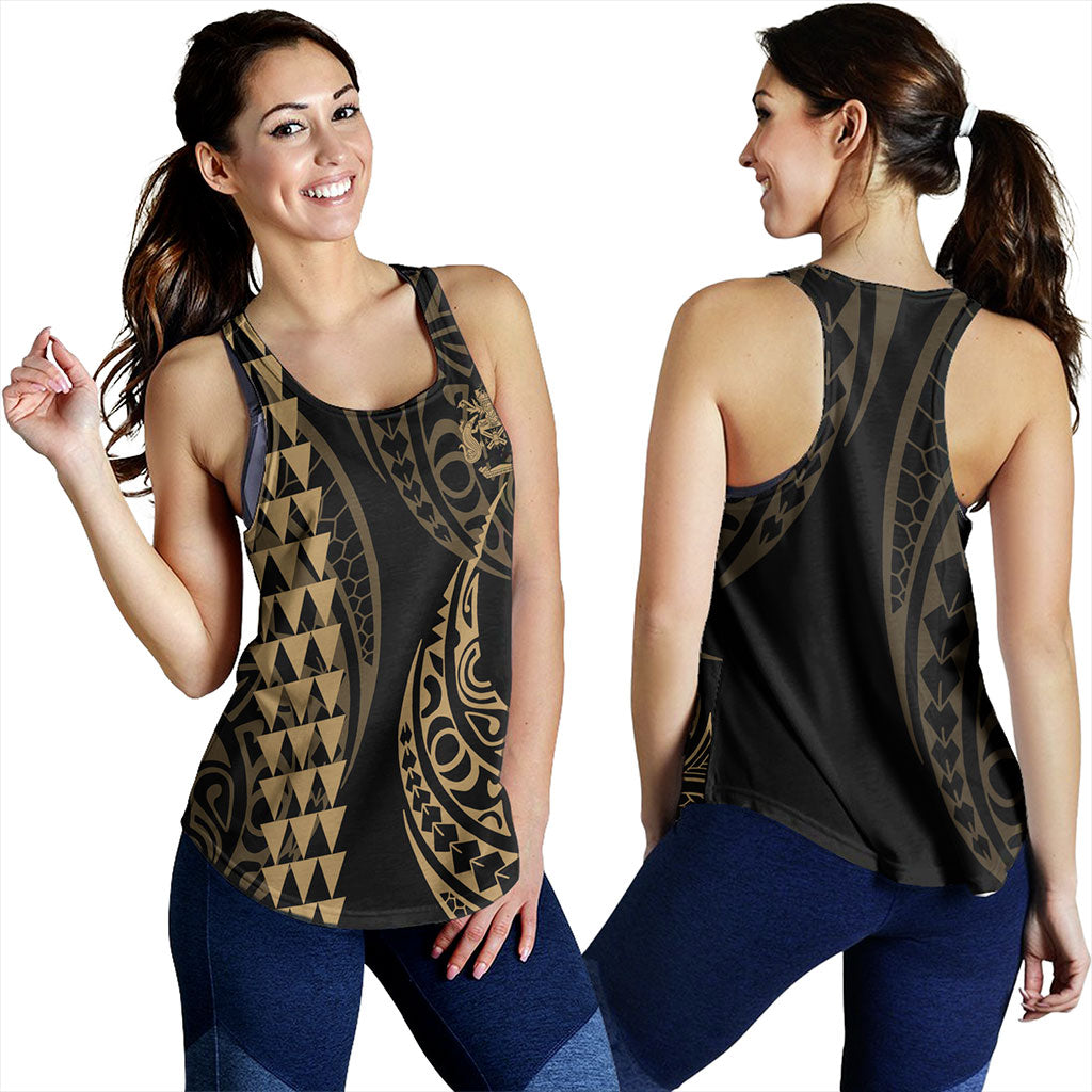 Solomon Islands Women Tank Kakau Style Ver.1