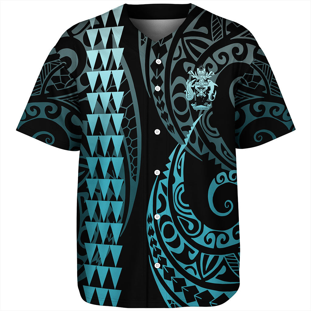 Solomon Islands Baseball Shirt Kakau Style Ver.1