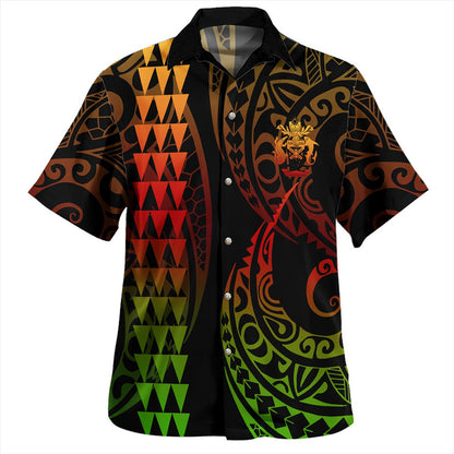 Solomon Islands Combo Puletasi And Shirt Kakau Style Reggae