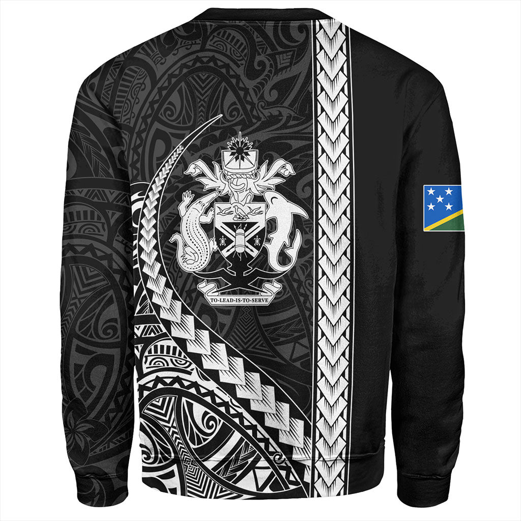 Solomon Islands Sweatshirt Tribal Melanesian Coat Of Arms