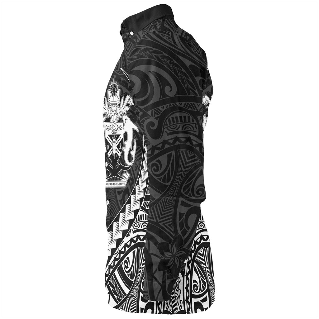 Solomon Islands Long Sleeve Shirt Tribal Melanesian Coat Of Arms