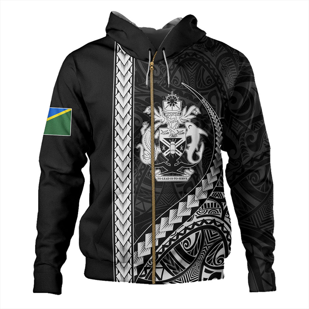 Solomon Islands Hoodie Tribal Melanesian Coat Of Arms