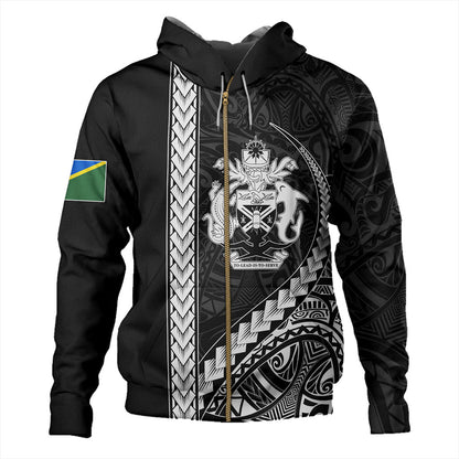Solomon Islands Hoodie Tribal Melanesian Coat Of Arms