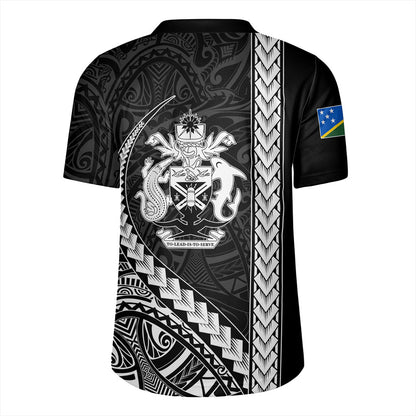 Solomon Islands Rugby Jersey Tribal Melanesian Coat Of Arms