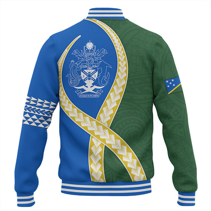 Solomon Islands Baseball Jacket Tribal Polynesian In My Heart