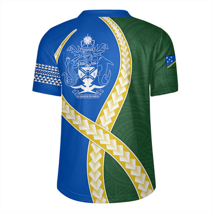 Solomon Islands Rugby Jersey Tribal Polynesian In My Heart