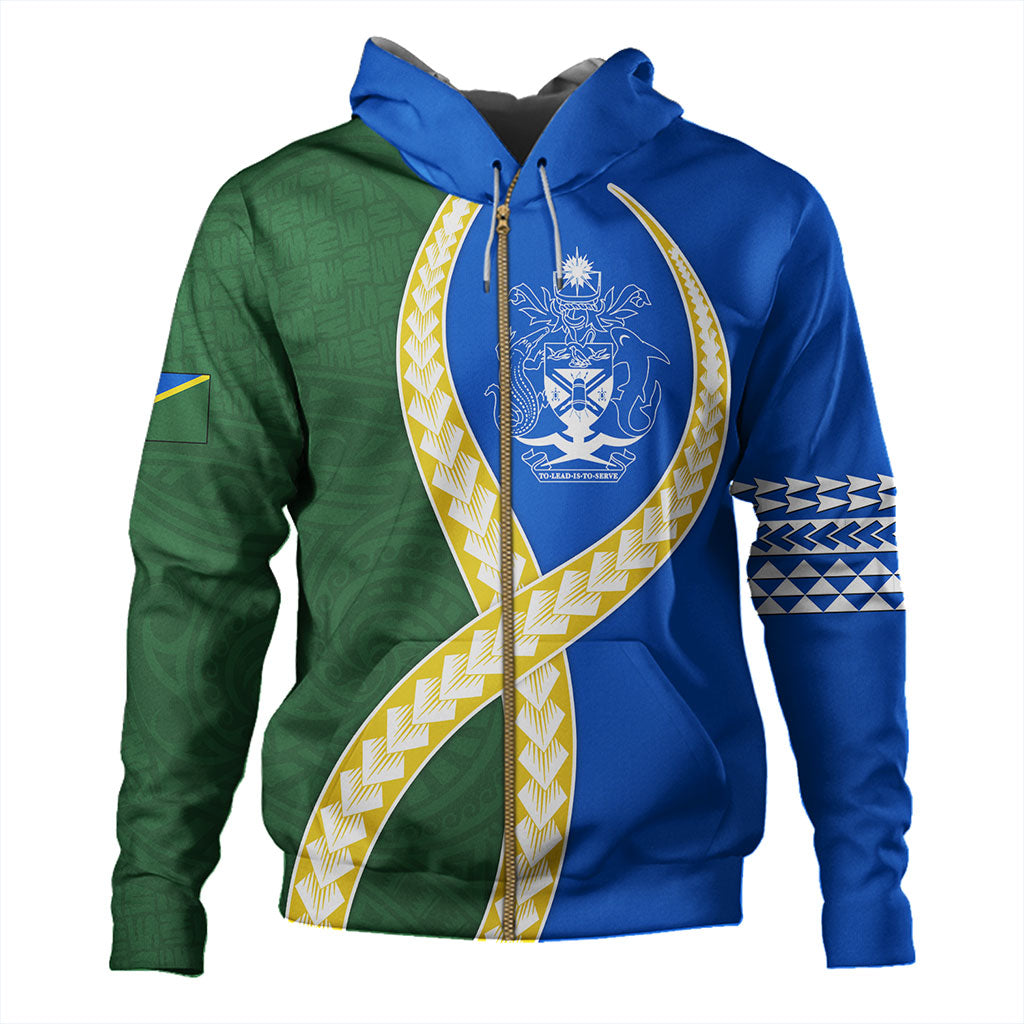 Solomon Islands Hoodie Tribal Polynesian In My Heart