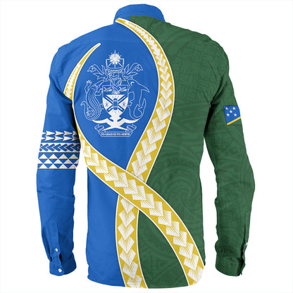 Solomon Islands Long Sleeve Shirt Tribal Polynesian In My Heart