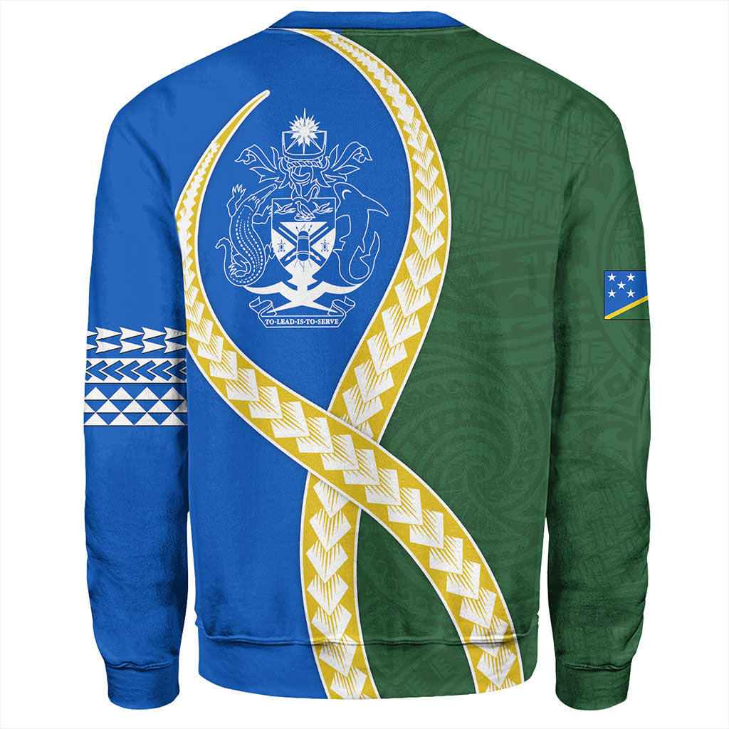 Solomon Islands Sweatshirt Tribal Polynesian In My Heart