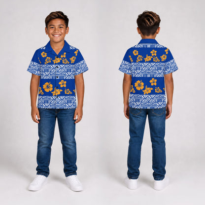 Samoa Combo Family Samoa Tapa Flower Print