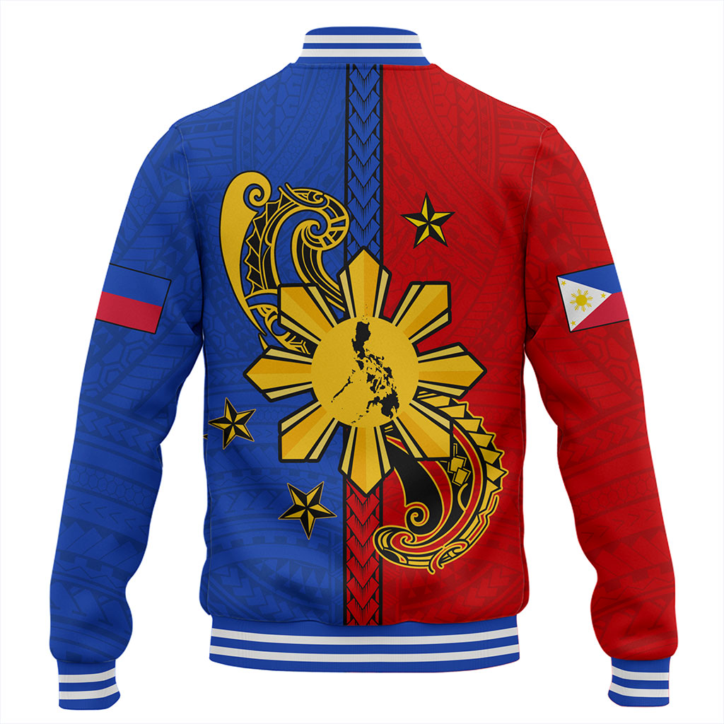 Philippines Filipinos Baseball Jacket Sun Star Polynesia Half Concept