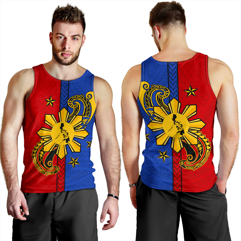 Philippines Filipinos Tank Top Sun Star Polynesia Half Concept