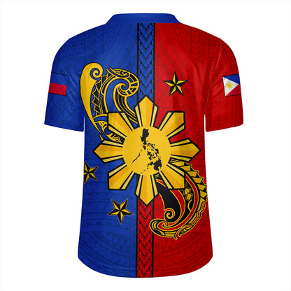 Philippines Filipinos Rugby Jersey Sun Star Polynesia Half Concept