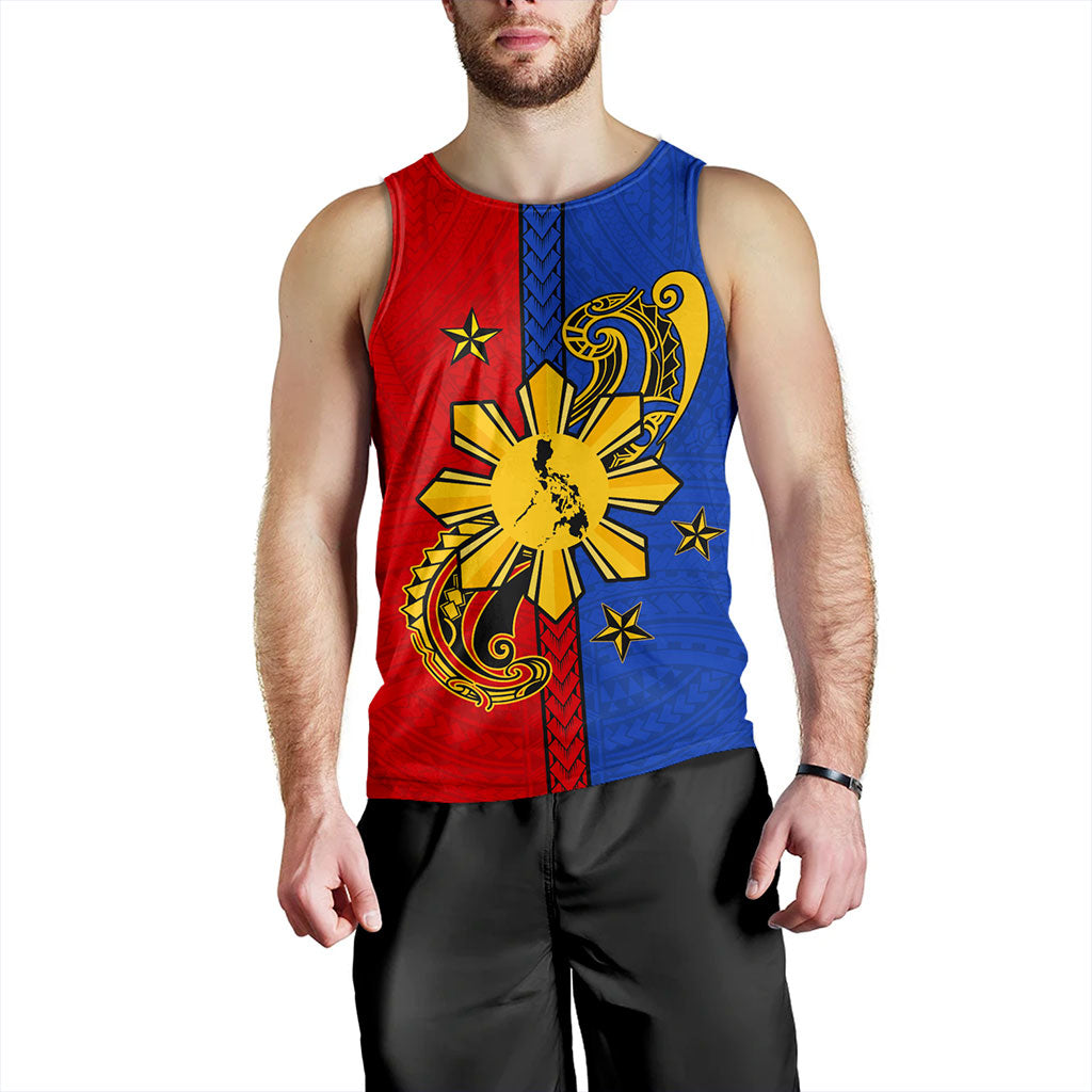 Philippines Filipinos Tank Top Sun Star Polynesia Half Concept