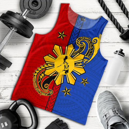 Philippines Filipinos Tank Top Sun Star Polynesia Half Concept