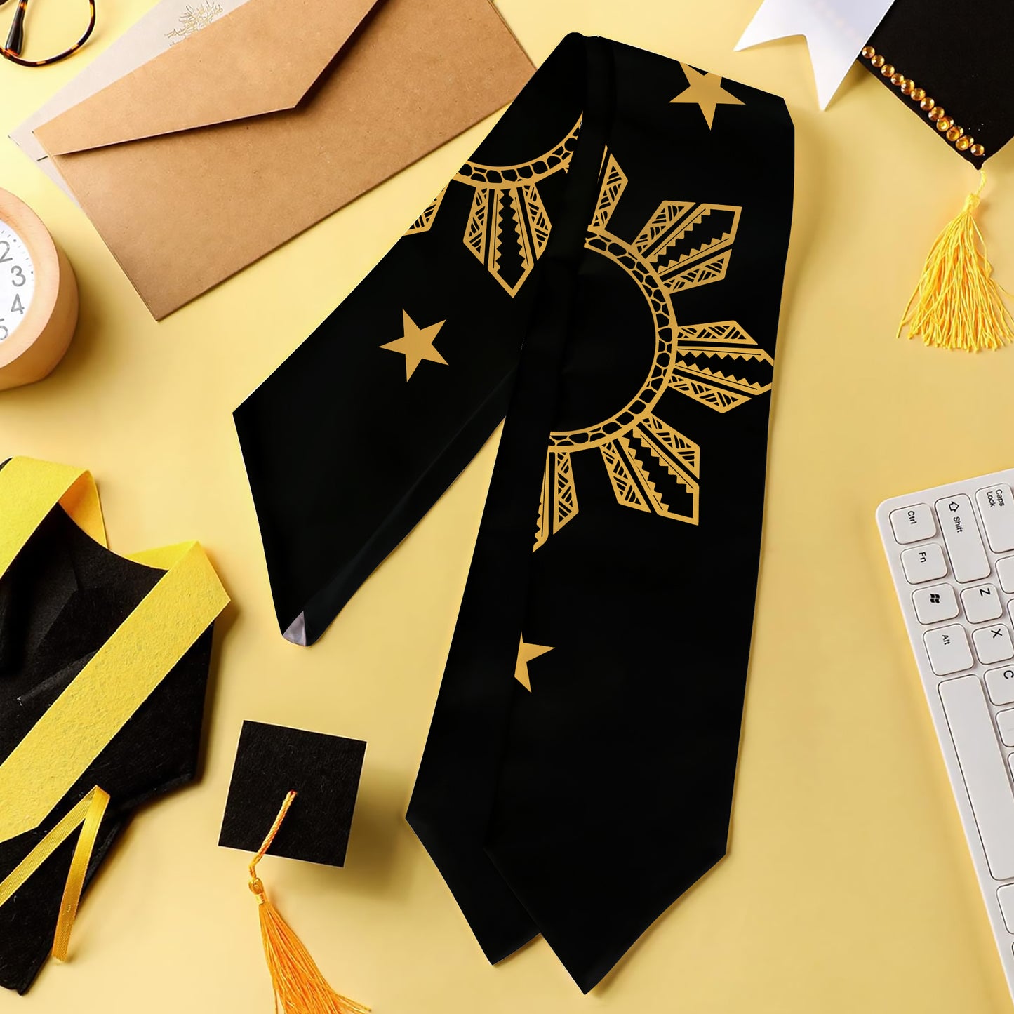 Philippines Filipinos Graduation Stole Sun Star Simple Style