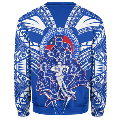 Toa Samoa Sweatshirt Rugby Player Sport Style