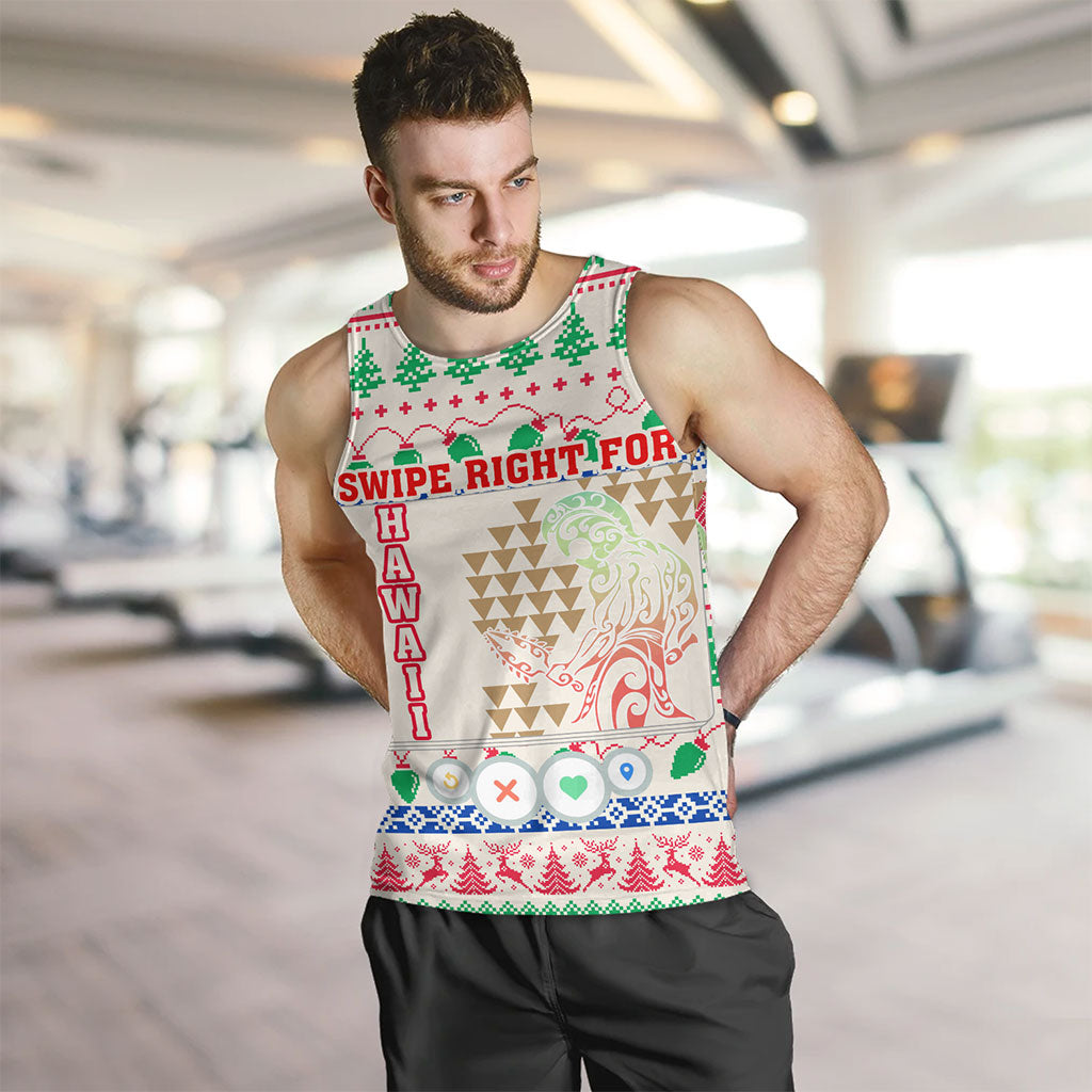 Hawaii Tank Top Swipe Right For Hawaii Christmas