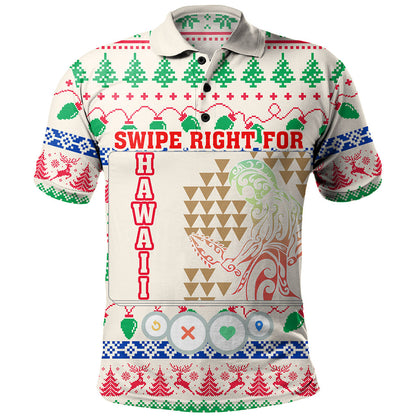 Hawaii Polo Shirt Swipe Right For Hawaii Christmas