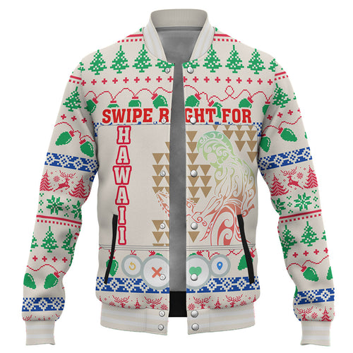 Hawaii Baseball Jacket Swipe Right For Hawaii Christmas