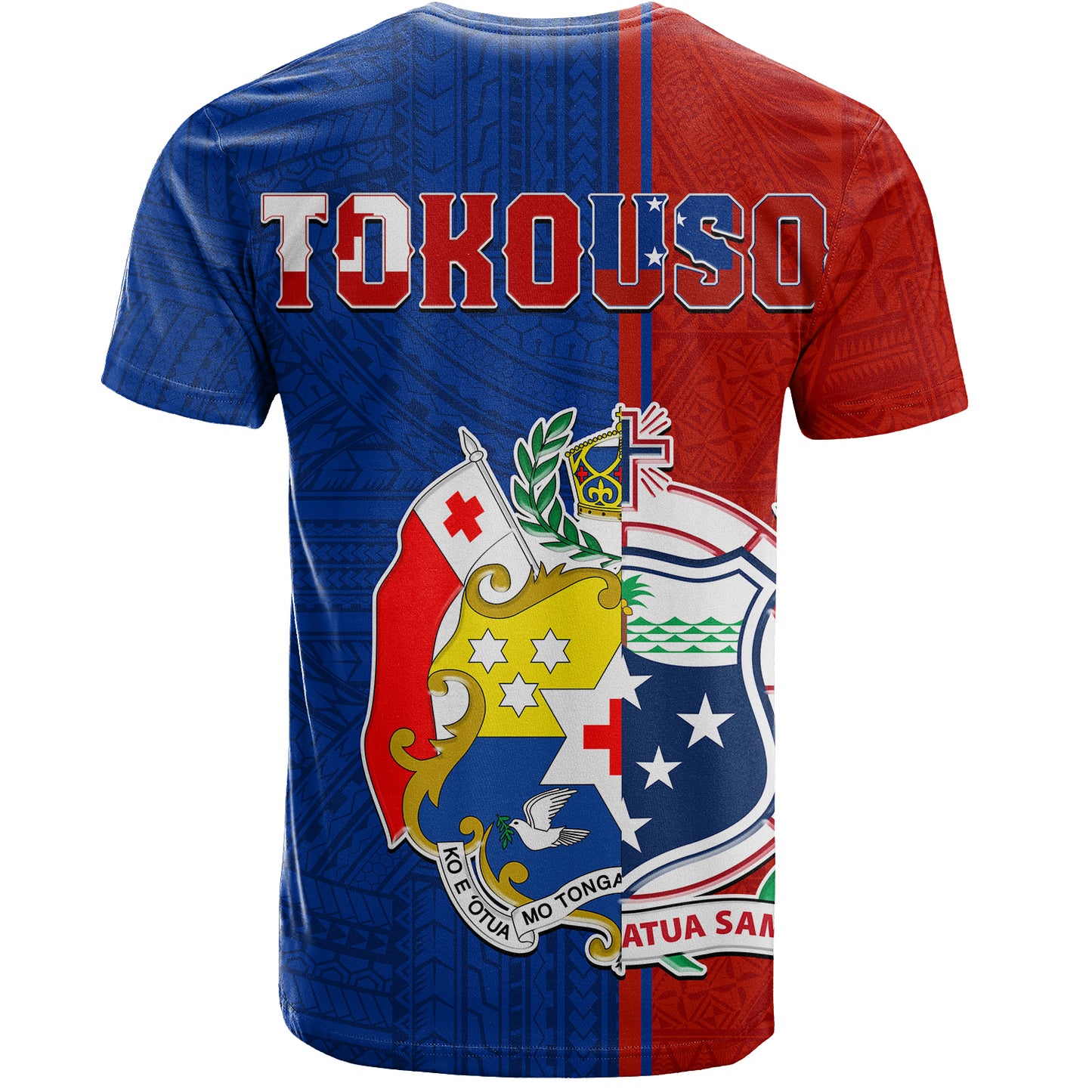 Tokouso T-Shirt - Custom Tonga And Samoa Together