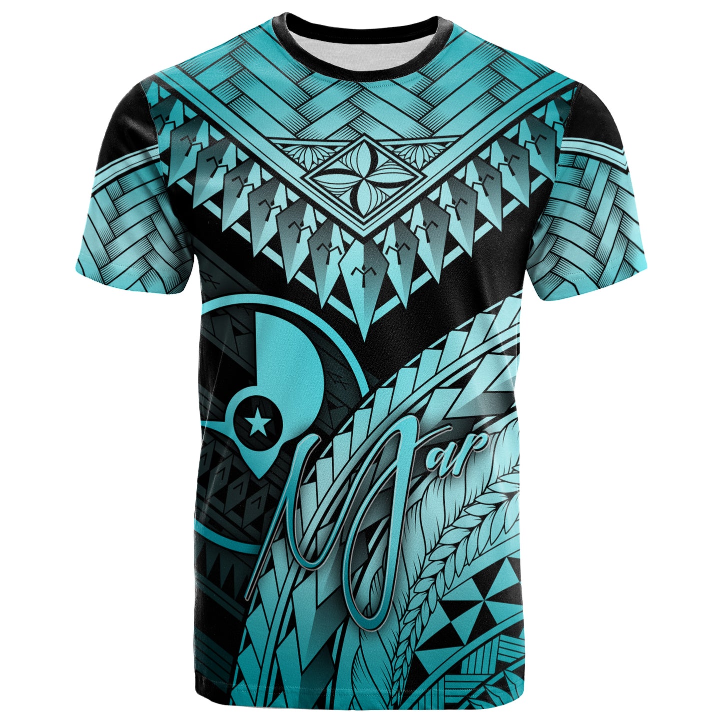Yap Custom Personalised T-Shirt - Polynesian Necklace and Lauhala