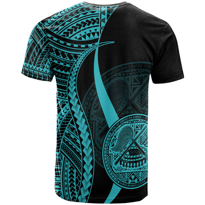 American Samoa T-Shirt - Polynesian Tentacle Tribal Pattern