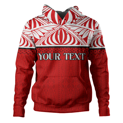 Tonga Custom Personalised Hoodie Coat Of Arms Ngatu Patterns Design