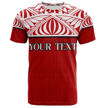Tonga Custom Personalised T-Shirt Coat Of Arms Ngatu Patterns Design