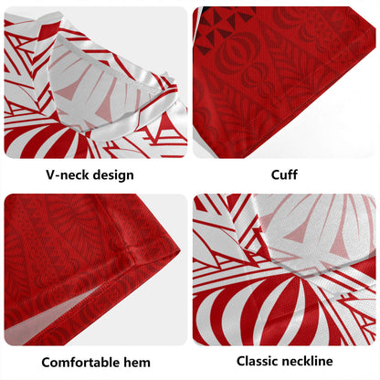Tonga Custom Personalised Rugby Jersey Coat Of Arms Ngatu Patterns Design
