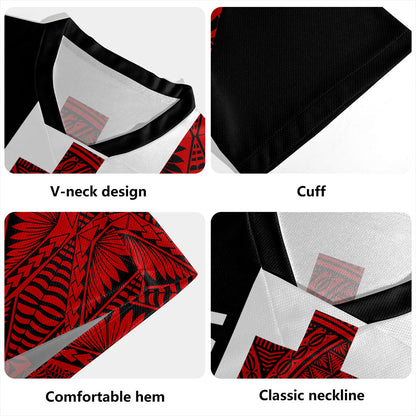 Tonga Rugby Jersey Flag Ngatu Pattern Style