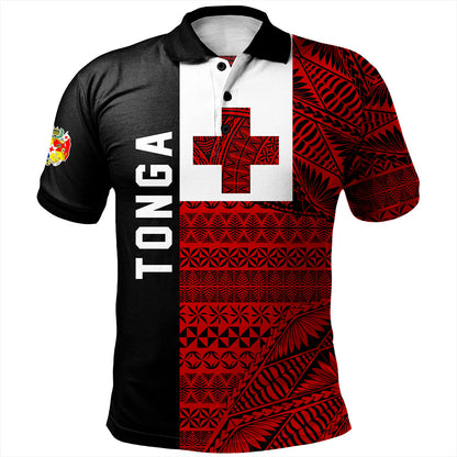 Tonga Polo Shirt Flag Ngatu Pattern Style