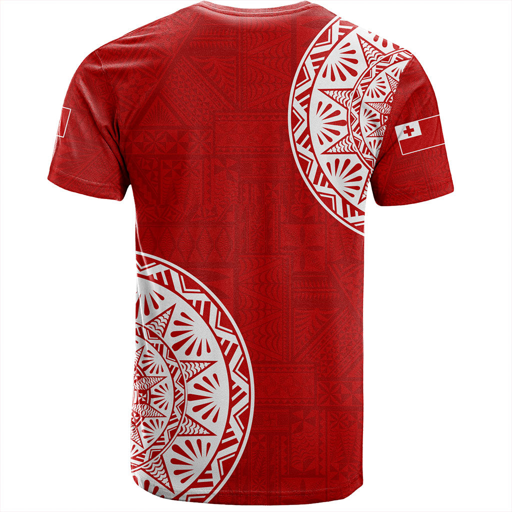 Tonga T-Shirt Kingdom of Tonga Ngatu Pattern Circle