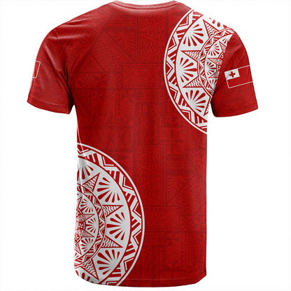 Tonga T-Shirt Kingdom of Tonga Ngatu Pattern Circle