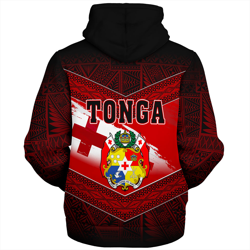 Tonga Sherpa Hoodie Tapa Ngatu Nesian Island Matching Flag Grunge