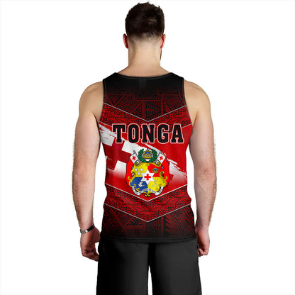 Tonga Tank Top Tapa Ngatu Nesian Island Matching Flag Grunge