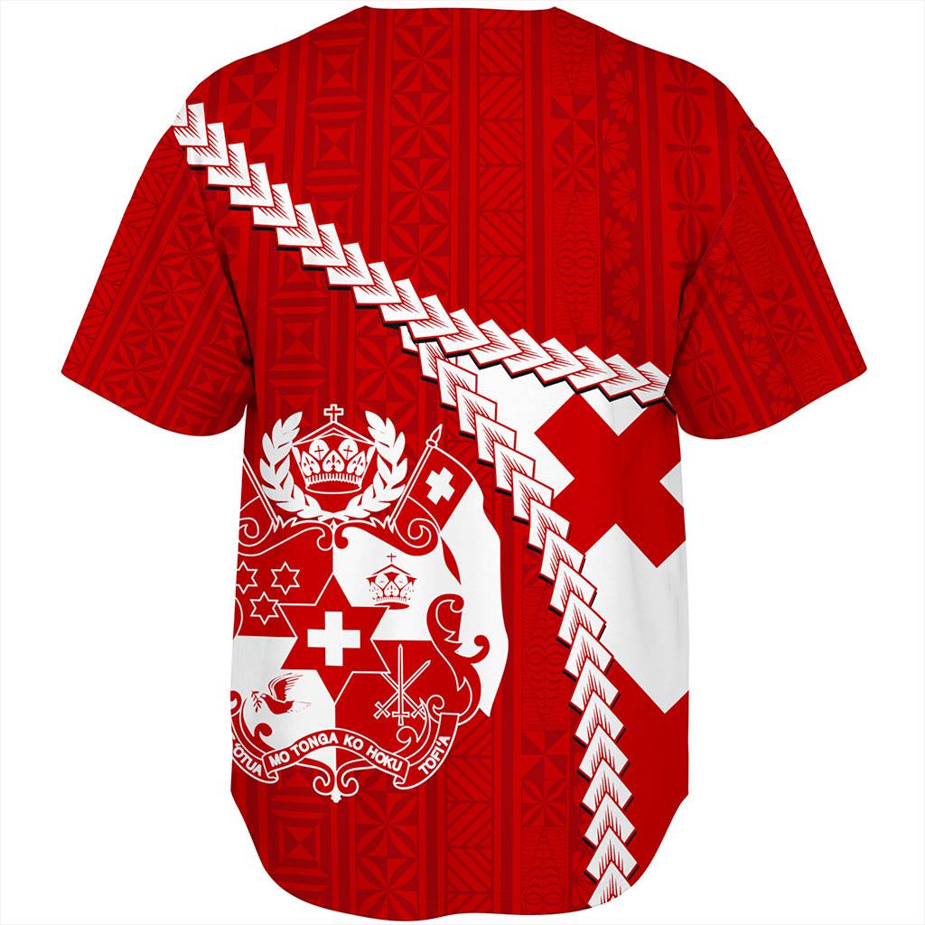 Tonga Baseball Shirt Ngatu Tapa Pride Style