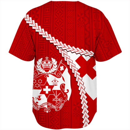 Tonga Baseball Shirt Ngatu Tapa Pride Style