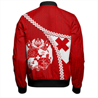 Tonga Bomber Jacket Ngatu Tapa Pride Style
