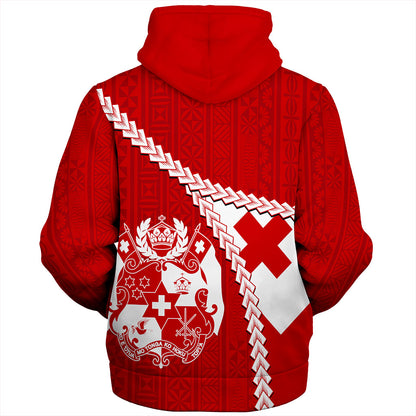 Tonga Sherpa Hoodie Ngatu Tapa Pride Style