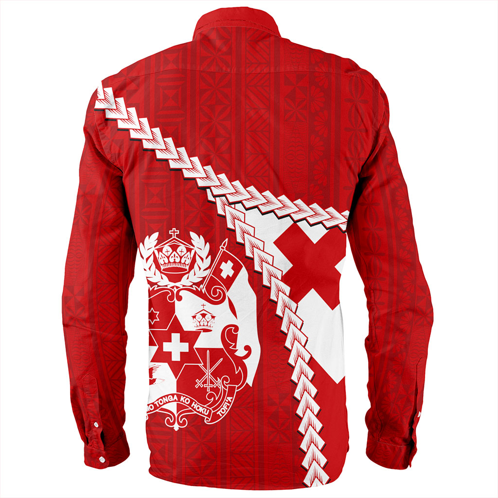 Tonga Long Sleeve Shirt Ngatu Tapa Pride Style