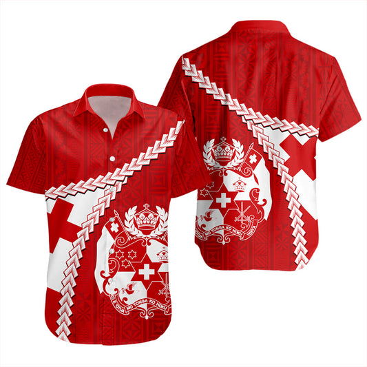 Tonga Short Sleeve Shirt Ngatu Tapa Pride Style