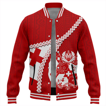 Tonga Baseball Jacket Ngatu Tapa Pride Style