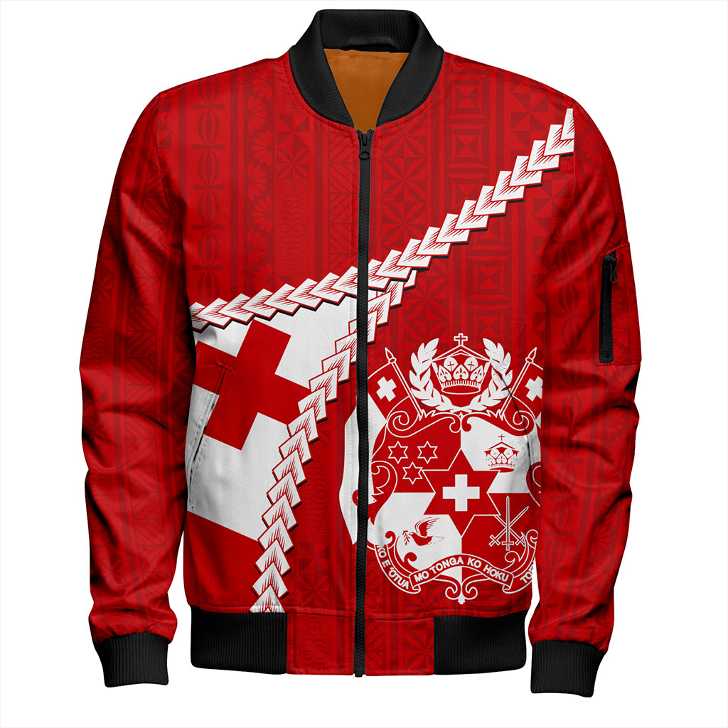 Tonga Bomber Jacket Ngatu Tapa Pride Style