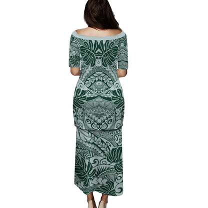 Hawaii Combo Puletasi And Shirt Tribal Leaf
