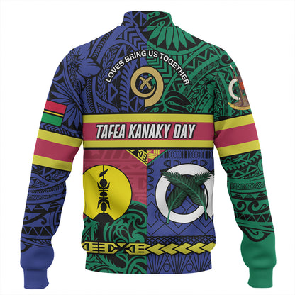 Vanuatu Baseball Jacket Custom Tafea Kanaky Day Tribal Patterns Special Design